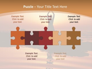 Meditation By The Sea PowerPoint Template