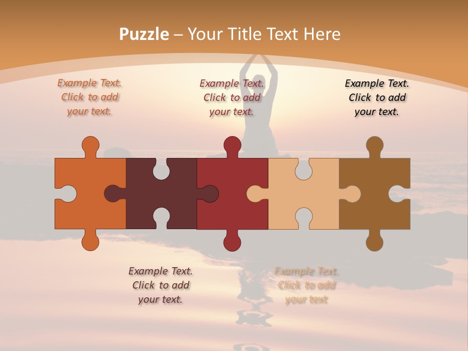 Meditation By The Sea PowerPoint Template