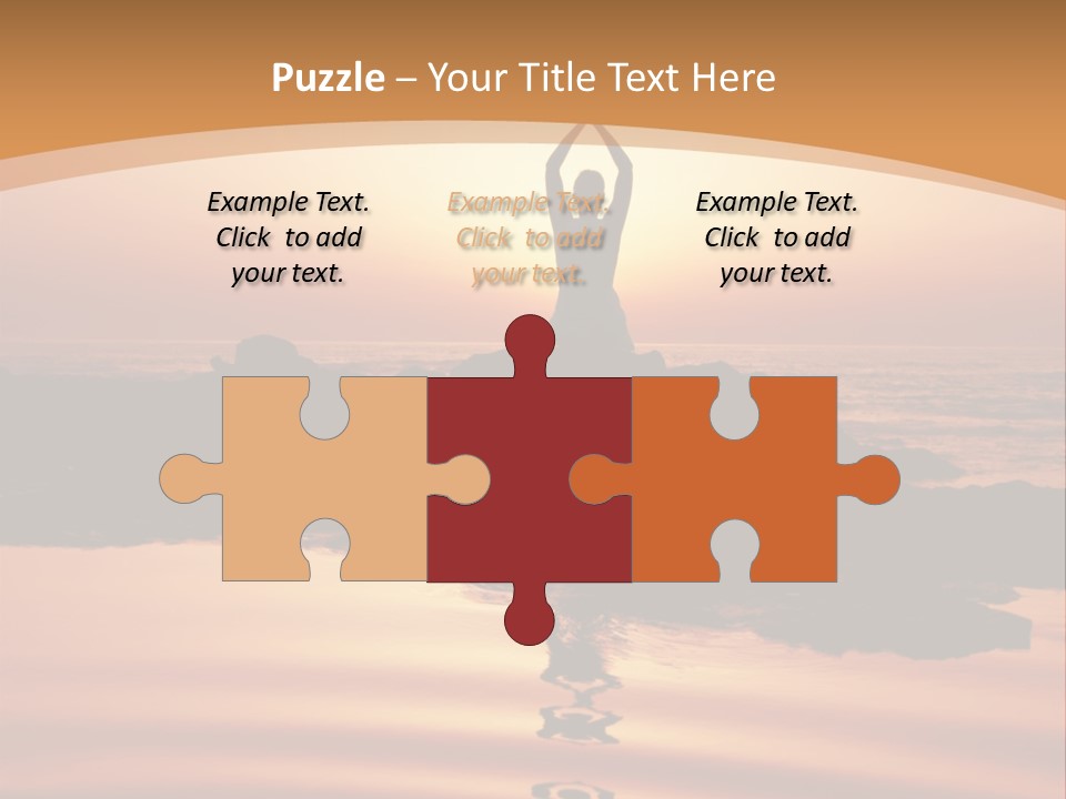 Meditation By The Sea PowerPoint Template