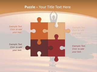 Meditation By The Sea PowerPoint Template