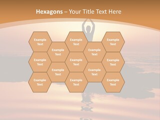 Meditation By The Sea PowerPoint Template