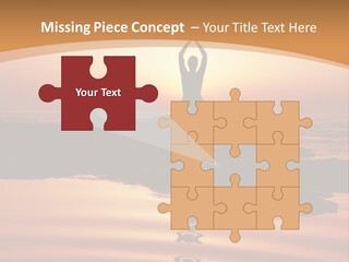 Meditation By The Sea PowerPoint Template