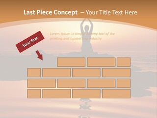 Meditation By The Sea PowerPoint Template