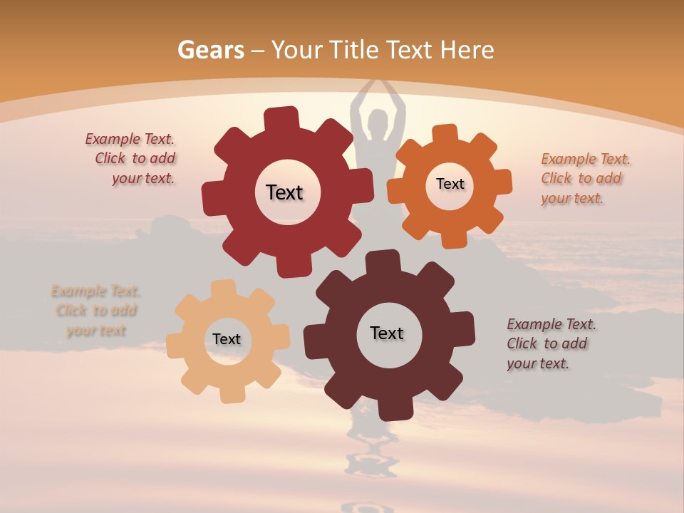 Meditation By The Sea PowerPoint Template