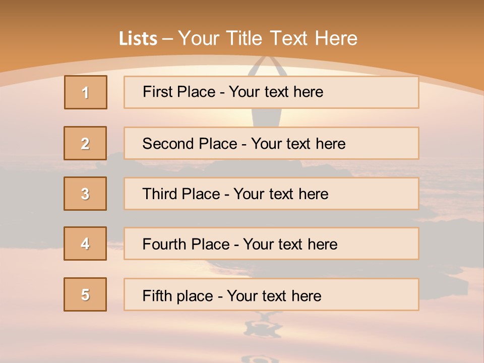 Meditation By The Sea PowerPoint Template