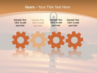 Meditation By The Sea PowerPoint Template