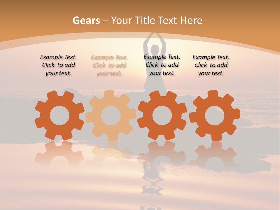 Meditation By The Sea PowerPoint Template