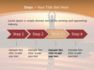 Meditation By The Sea PowerPoint Template