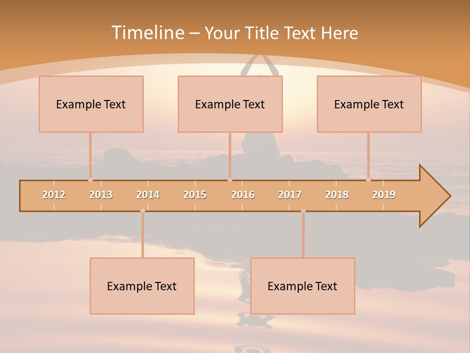 Meditation By The Sea PowerPoint Template