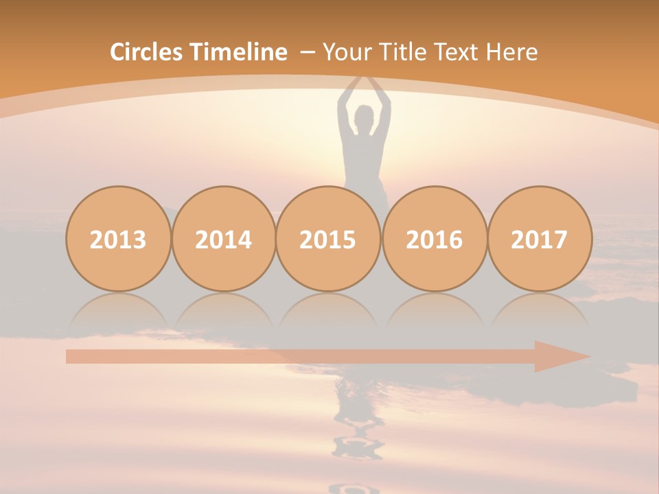 Meditation By The Sea PowerPoint Template