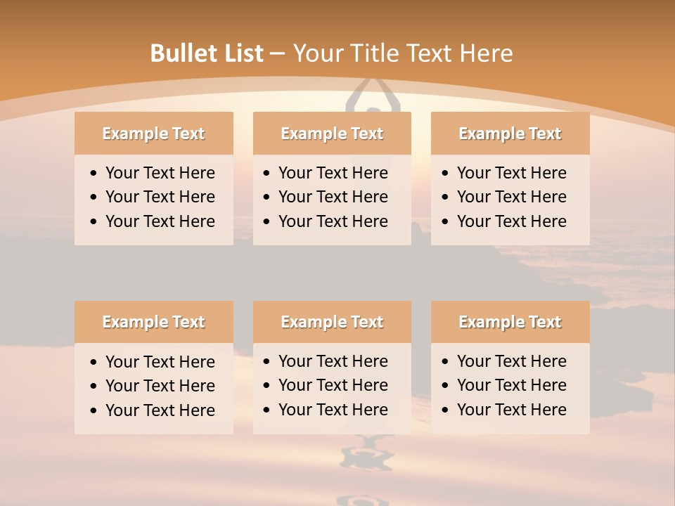 Meditation By The Sea PowerPoint Template