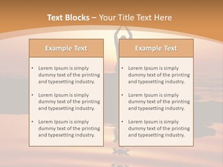 Meditation By The Sea PowerPoint Template