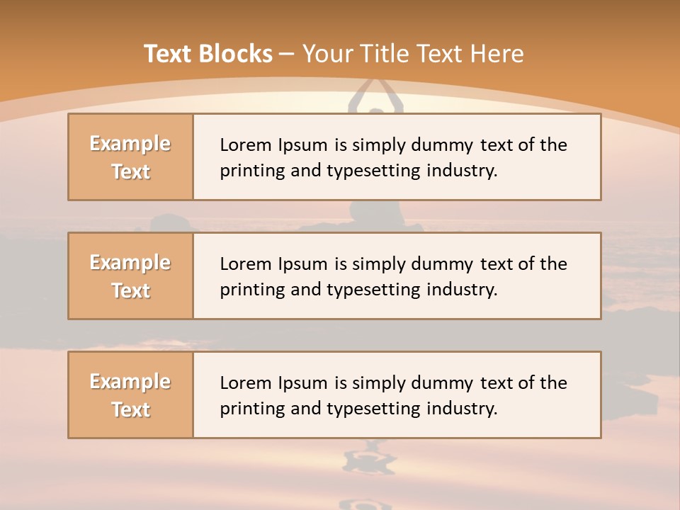 Meditation By The Sea PowerPoint Template