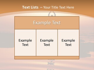 Meditation By The Sea PowerPoint Template