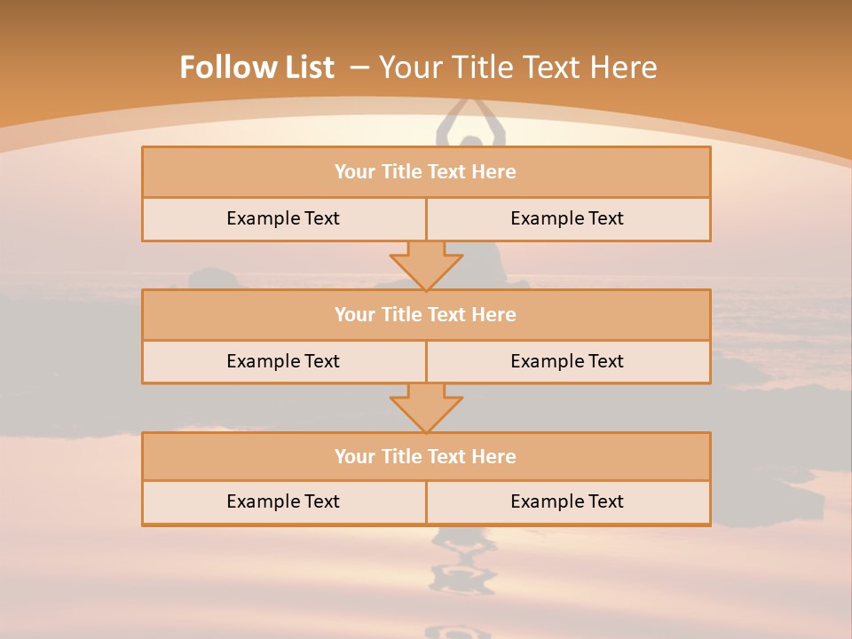Meditation By The Sea PowerPoint Template