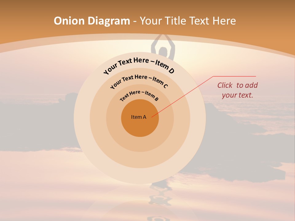 Meditation By The Sea PowerPoint Template