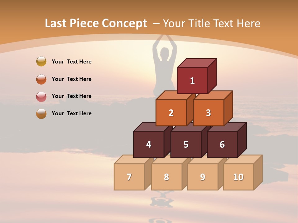 Meditation By The Sea PowerPoint Template