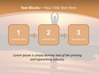 Meditation By The Sea PowerPoint Template