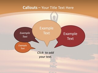 Meditation By The Sea PowerPoint Template