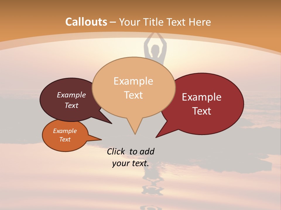 Meditation By The Sea PowerPoint Template