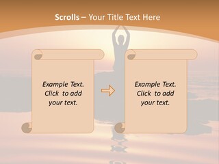 Meditation By The Sea PowerPoint Template