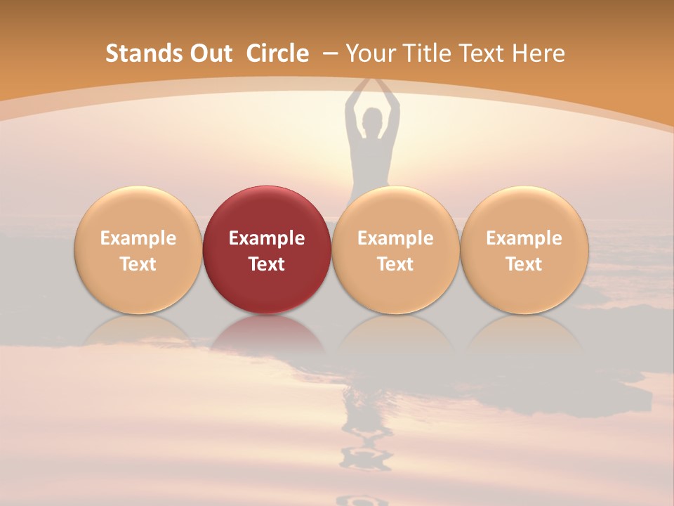 Meditation By The Sea PowerPoint Template