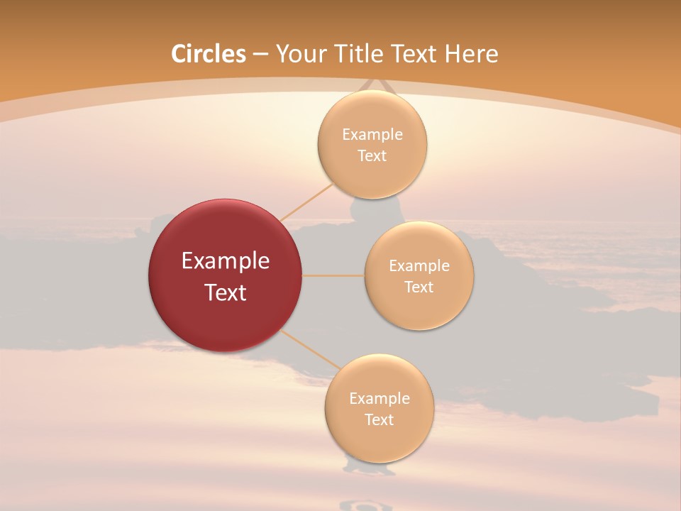 Meditation By The Sea PowerPoint Template