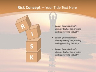 Meditation By The Sea PowerPoint Template