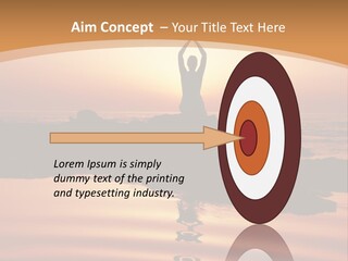 Meditation By The Sea PowerPoint Template