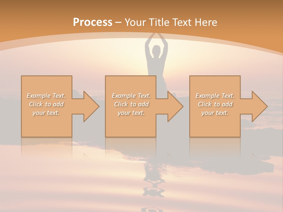 Meditation By The Sea PowerPoint Template