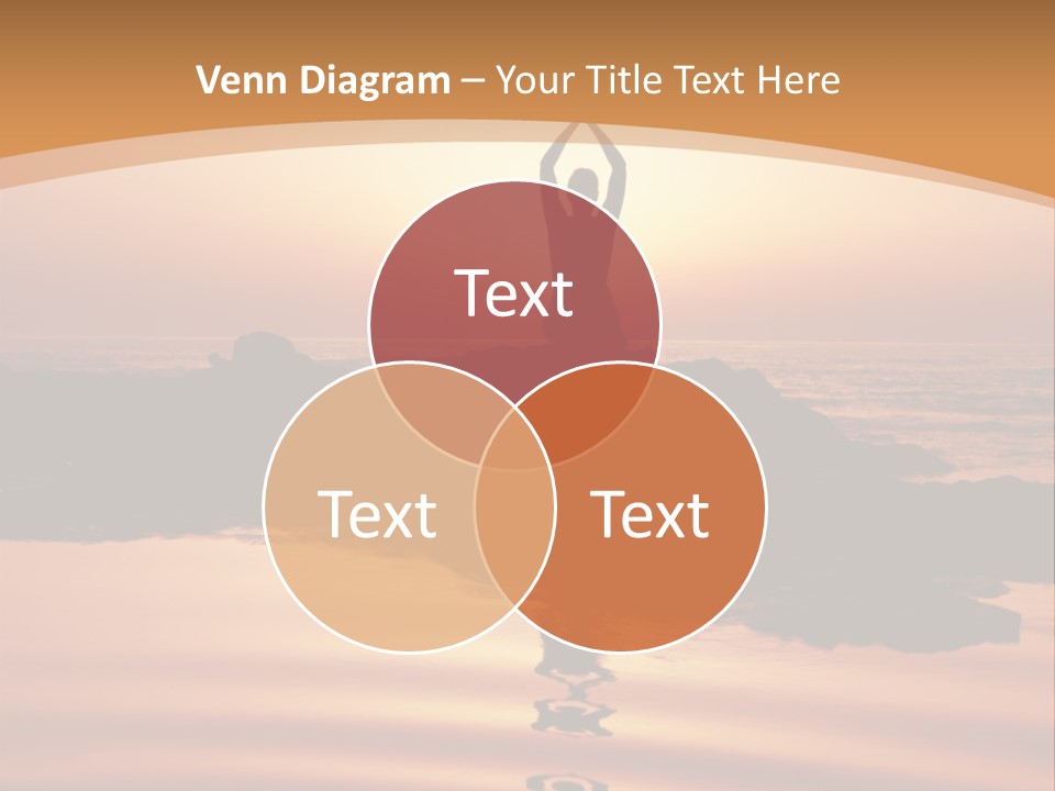 Meditation By The Sea PowerPoint Template