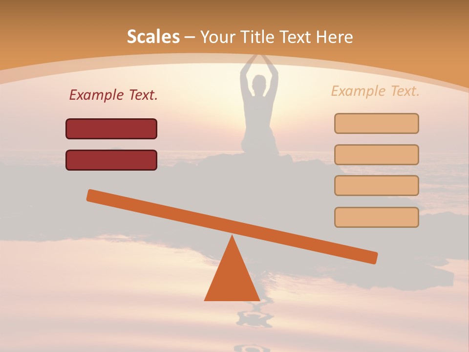 Meditation By The Sea PowerPoint Template