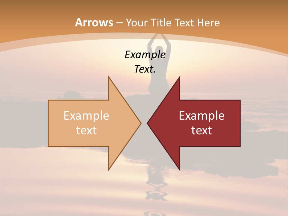 Meditation By The Sea PowerPoint Template