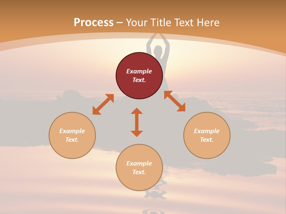 Meditation By The Sea PowerPoint Template