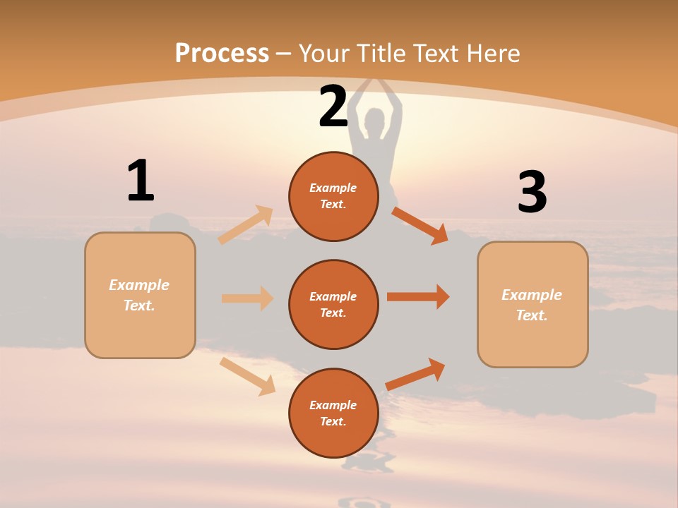 Meditation By The Sea PowerPoint Template