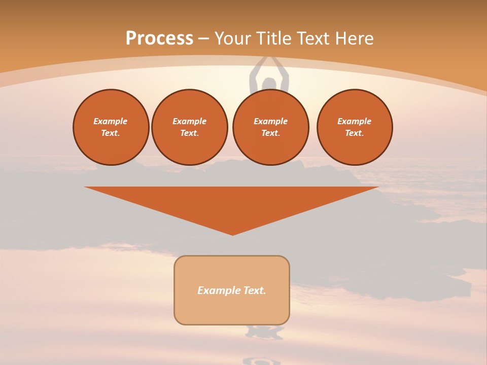 Meditation By The Sea PowerPoint Template