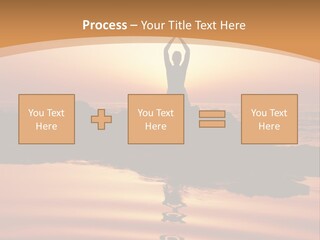 Meditation By The Sea PowerPoint Template