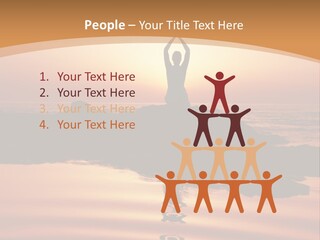 Meditation By The Sea PowerPoint Template