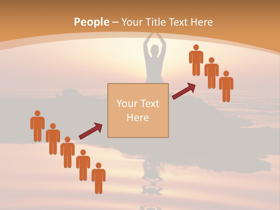 Meditation By The Sea PowerPoint Template