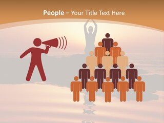 Meditation By The Sea PowerPoint Template