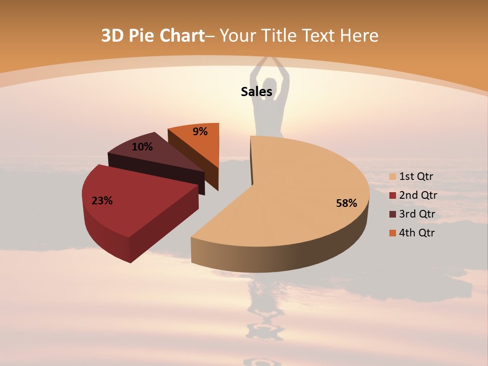 Meditation By The Sea PowerPoint Template