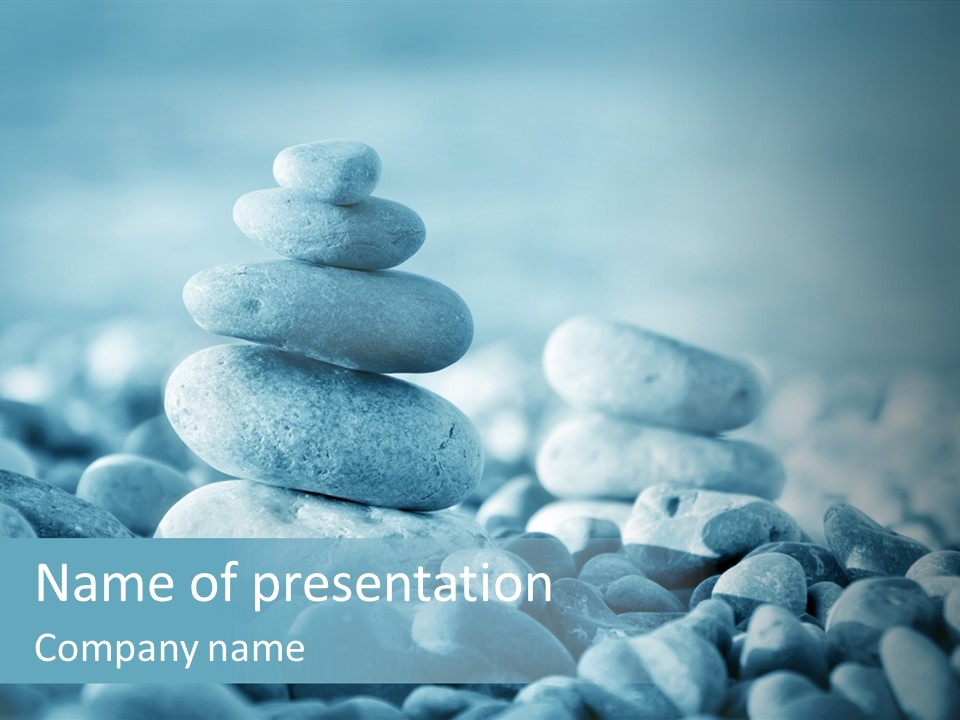 Balance Of Stones PowerPoint Template