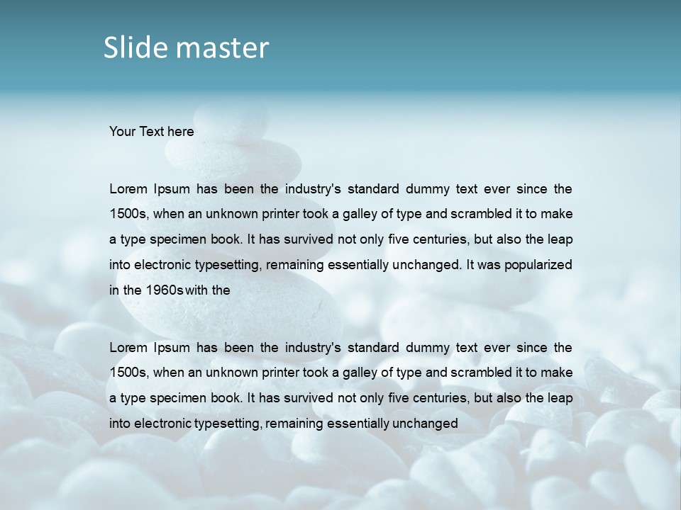 Balance Of Stones PowerPoint Template