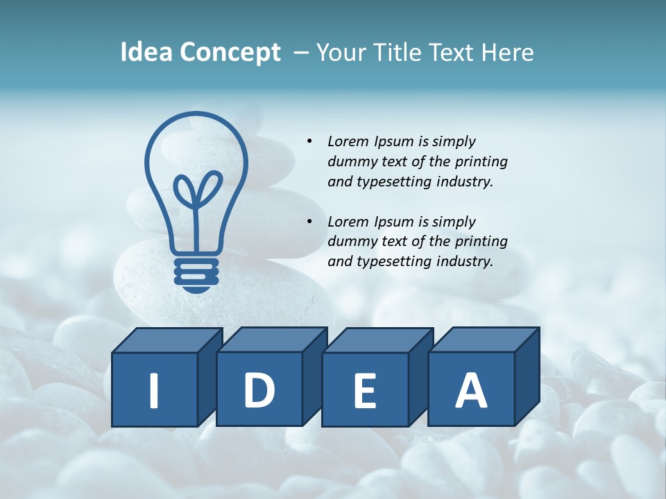 Balance Of Stones PowerPoint Template