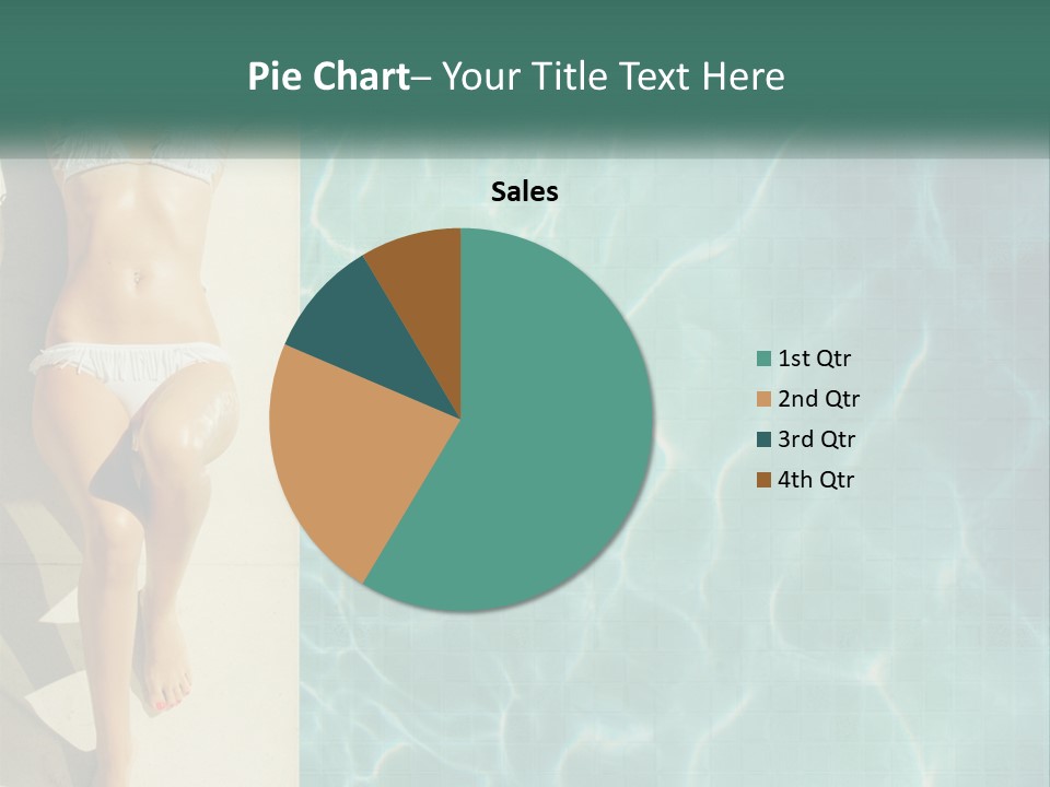 Girl By The Pool PowerPoint Template