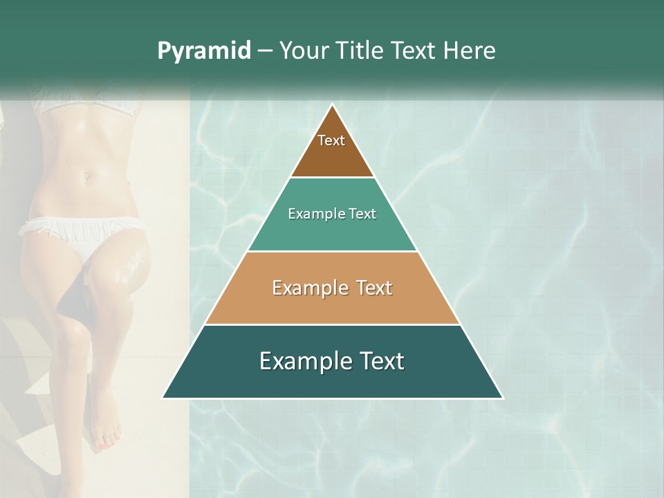 Girl By The Pool PowerPoint Template