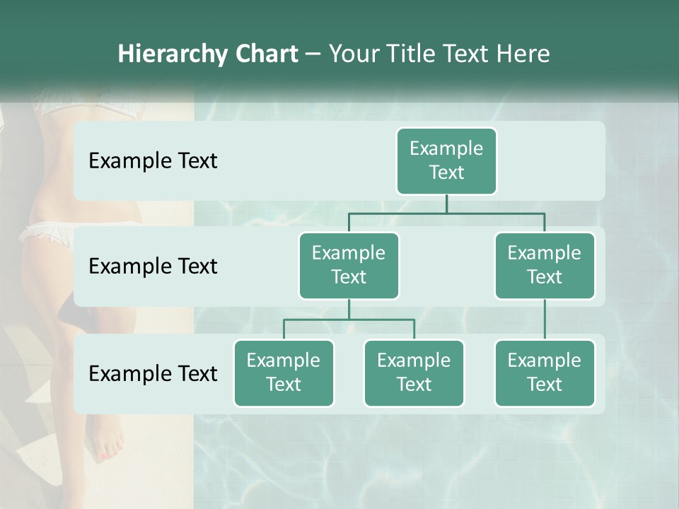 Girl By The Pool PowerPoint Template