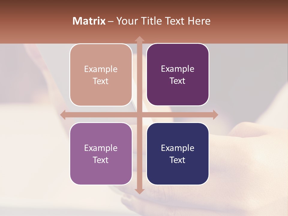 Smartphone In Hands PowerPoint Template