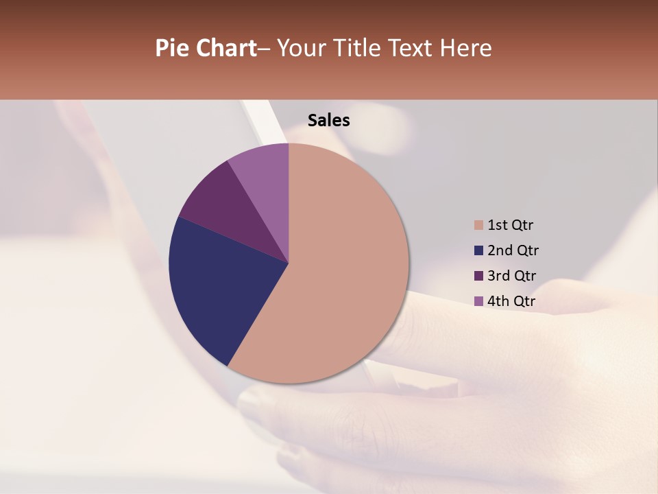 Smartphone In Hands PowerPoint Template