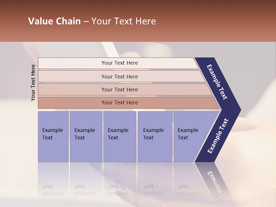 Smartphone In Hands PowerPoint Template